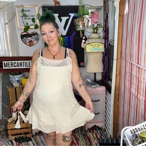 Rip Curl Cream Mini Dress Size Large